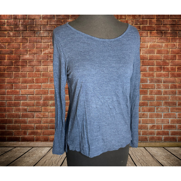 MADEWELL Knit Blue Long Sleeve top - Size Small - Picture 1 of 4